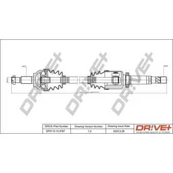 Arbre de transmission Dr!ve+ DP2110.10.0787