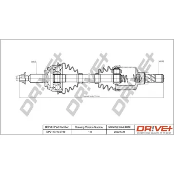 Arbre de transmission Dr!ve+