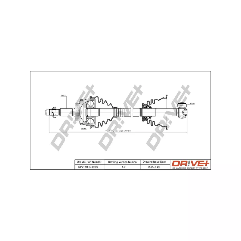 Arbre de transmission Dr!ve+ DP2110.10.0790