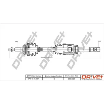 Arbre de transmission Dr!ve+