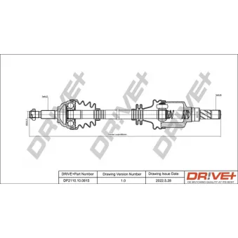 Arbre de transmission Dr!ve+