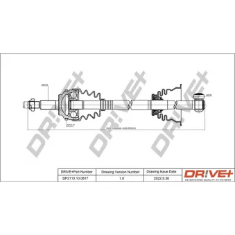 Arbre de transmission Dr!ve+ DP2110.10.0817