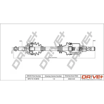 Arbre de transmission Dr!ve+