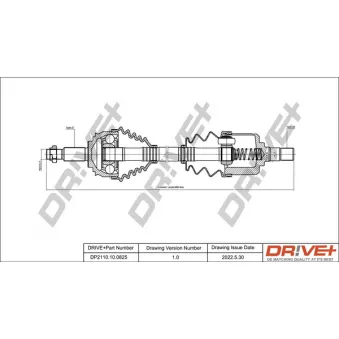 Arbre de transmission Dr!ve+ DP2110.10.0825