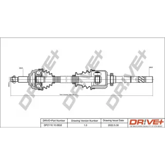 Arbre de transmission Dr!ve+