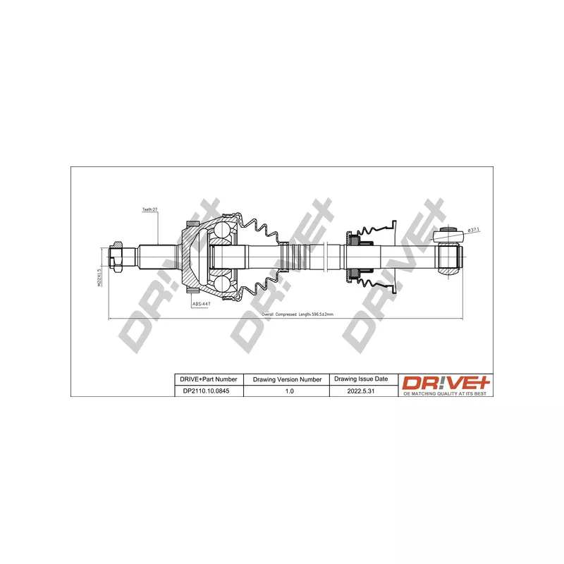 Arbre de transmission Dr!ve+ DP2110.10.0845