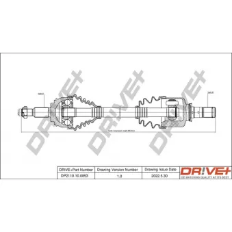 Arbre de transmission Dr!ve+ DP2110.10.0853