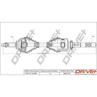 Arbre de transmission Dr!ve+ DP2110.10.0855