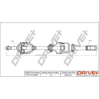Arbre de transmission Dr!ve+ DP2110.10.0856