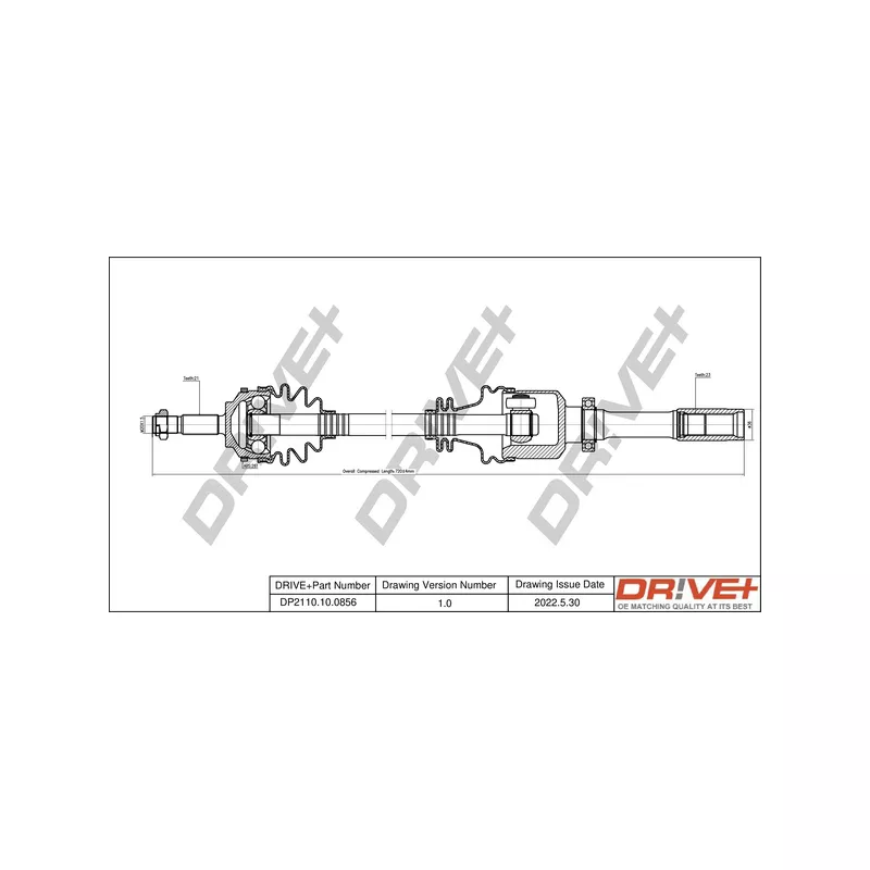 Arbre de transmission Dr!ve+ DP2110.10.0856