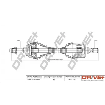 Arbre de transmission Dr!ve+ DP2110.10.0857