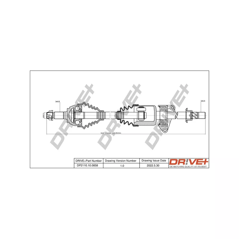 Arbre de transmission Dr!ve+ DP2110.10.0858