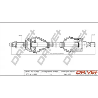 Arbre de transmission Dr!ve+ DP2110.10.0859