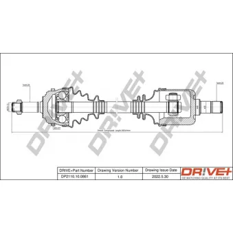 Arbre de transmission Dr!ve+ DP2110.10.0861