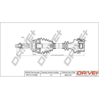 Arbre de transmission Dr!ve+ DP2110.10.0864
