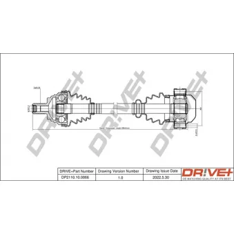 Arbre de transmission Dr!ve+ DP2110.10.0866