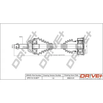Arbre de transmission Dr!ve+ DP2110.10.0877