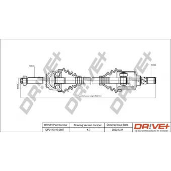 Arbre de transmission Dr!ve+