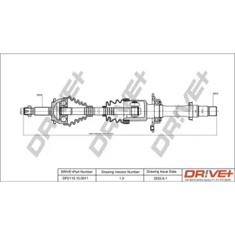 Arbre de transmission Dr!ve+