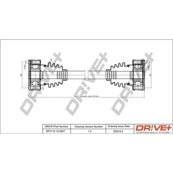 Arbre de transmission Dr!ve+ DP2110.10.0937