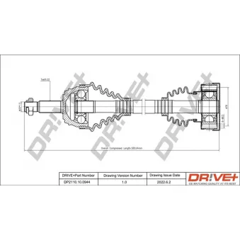 Arbre de transmission Dr!ve+ DP2110.10.0944