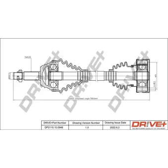 Arbre de transmission Dr!ve+ DP2110.10.0946
