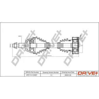 Arbre de transmission Dr!ve+ DP2110.10.0947