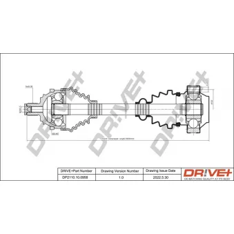 Arbre de transmission Dr!ve+ DP2110.10.0958
