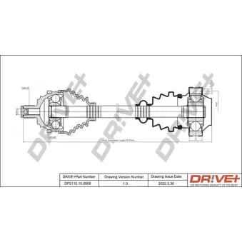 Arbre de transmission Dr!ve+ DP2110.10.0959
