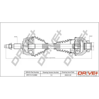 Arbre de transmission Dr!ve+ DP2110.10.0960