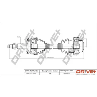 Arbre de transmission Dr!ve+ DP2110.10.0961