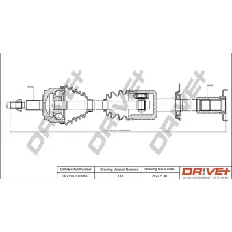 Arbre de transmission Dr!ve+ DP2110.10.0965