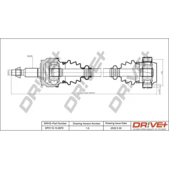 Arbre de transmission Dr!ve+ DP2110.10.0970