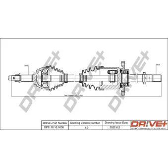 Arbre de transmission Dr!ve+ DP2110.10.1000