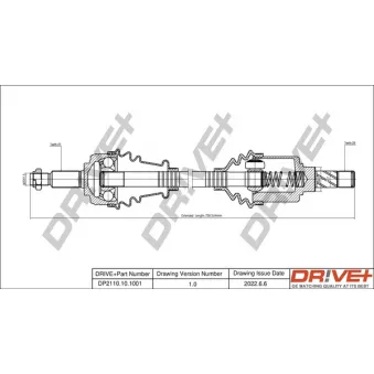 Arbre de transmission Dr!ve+ DP2110.10.1001