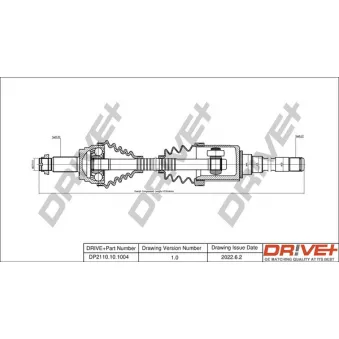 Arbre de transmission Dr!ve+ DP2110.10.1004