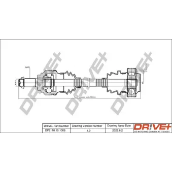 Arbre de transmission Dr!ve+ DP2110.10.1006