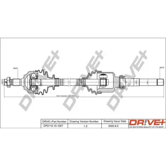 Arbre de transmission Dr!ve+ DP2110.10.1007