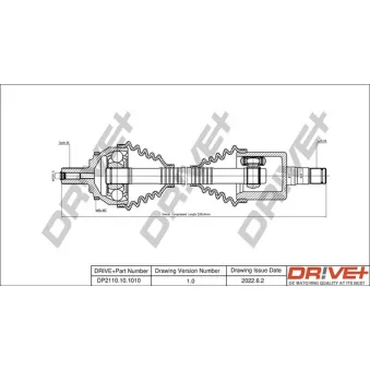 Arbre de transmission Dr!ve+ DP2110.10.1010