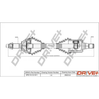 Arbre de transmission Dr!ve+ DP2110.10.1011