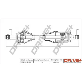 Arbre de transmission Dr!ve+ DP2110.10.1012