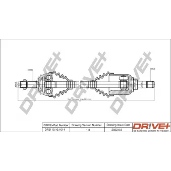 Arbre de transmission Dr!ve+ DP2110.10.1014