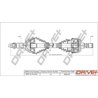 Arbre de transmission Dr!ve+ DP2110.10.1016