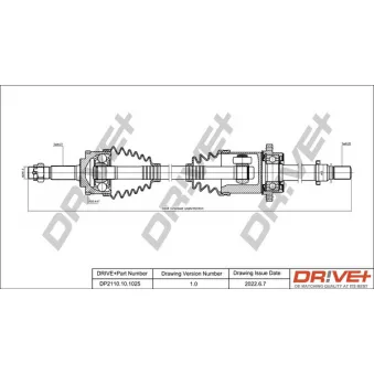 Arbre de transmission Dr!ve+ DP2110.10.1025
