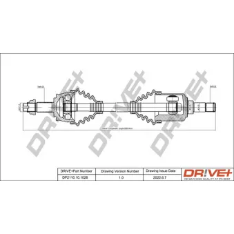 Arbre de transmission Dr!ve+ DP2110.10.1026