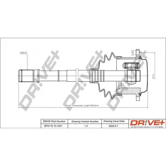 Arbre de transmission Dr!ve+ DP2110.10.1031