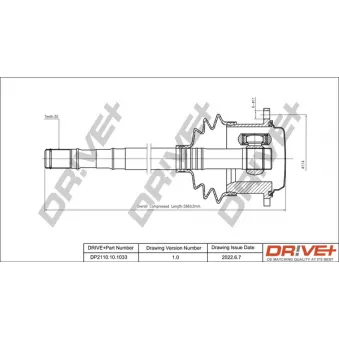 Arbre de transmission Dr!ve+ DP2110.10.1033