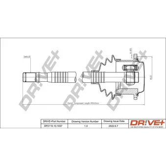 Arbre de transmission Dr!ve+ DP2110.10.1037
