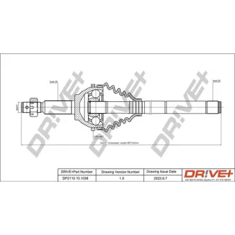 Arbre de transmission Dr!ve+ DP2110.10.1038