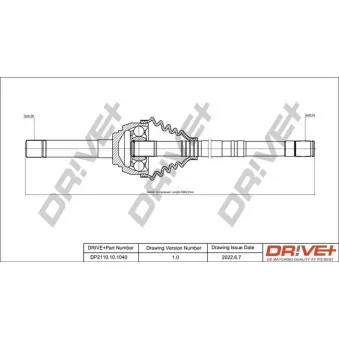 Arbre de transmission Dr!ve+ DP2110.10.1040
